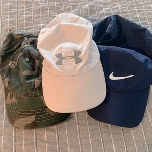 Women's Ball Cap Bundle (Under Armour, Nike, Camo) Bundle | One Size, Adjustable